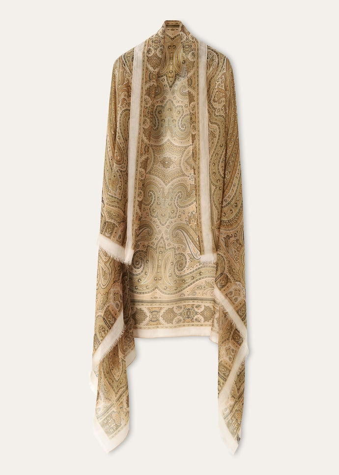 Loro Piana Talia Paisley Maxi Stole — FXW0370_T2MN, official photo 2