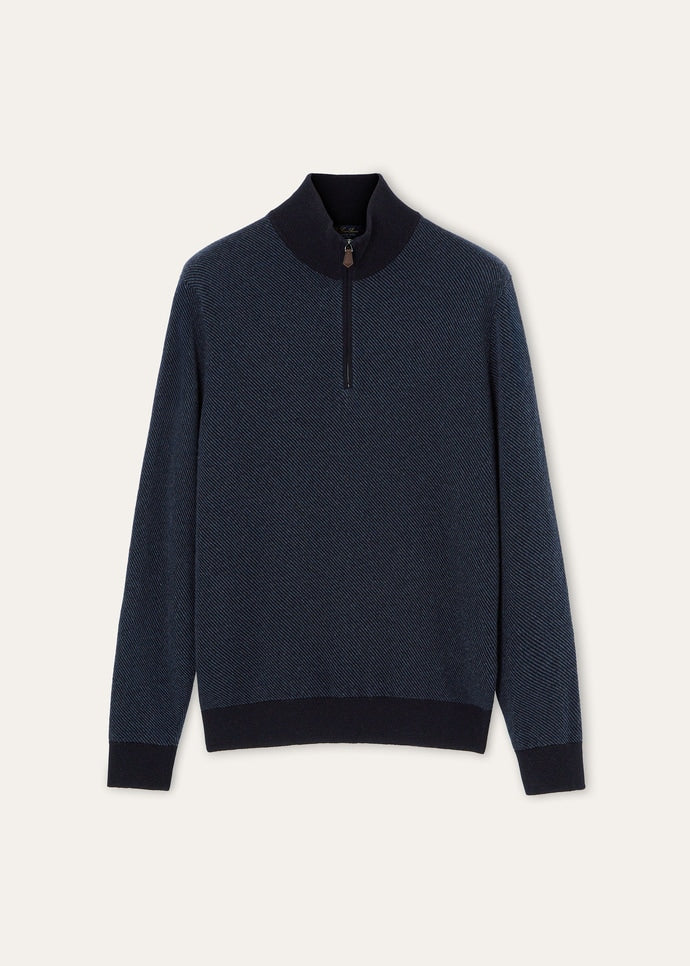 Loro Piana Roadster Sweater FAP5949, Navy Blue/Nightly Blue Reserve — official gallery photo 5